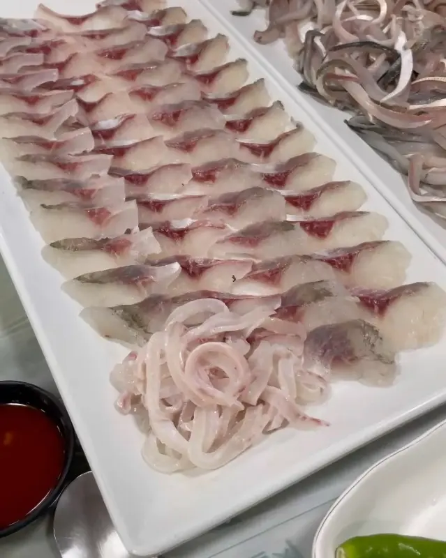 도다리, 밀치 모듬회