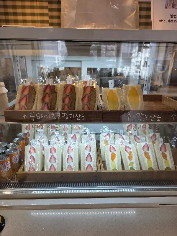 쇼케이스 안의 산도