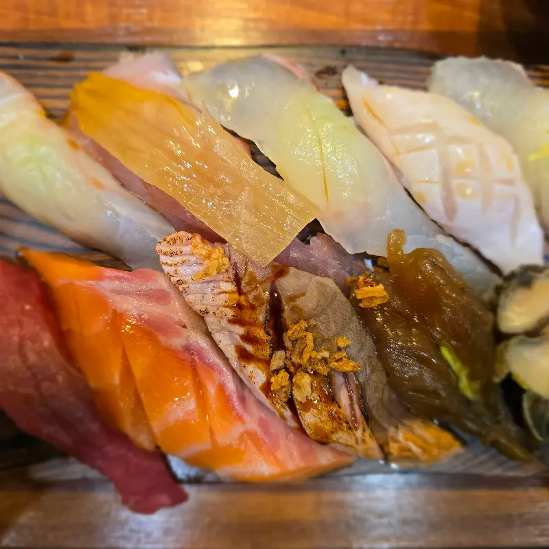 신선한 활어 초밥