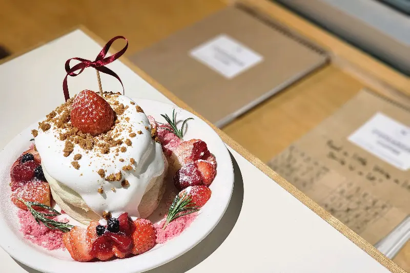 유어사이드의 밤밤라떼와 수플레