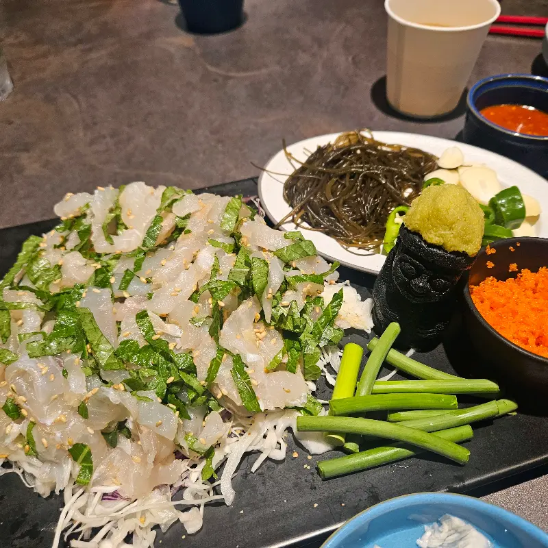 깻잎 막회 한 상차림