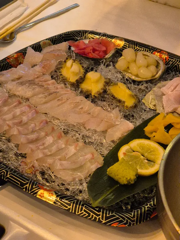 싱싱한 숙성회 한 상차림