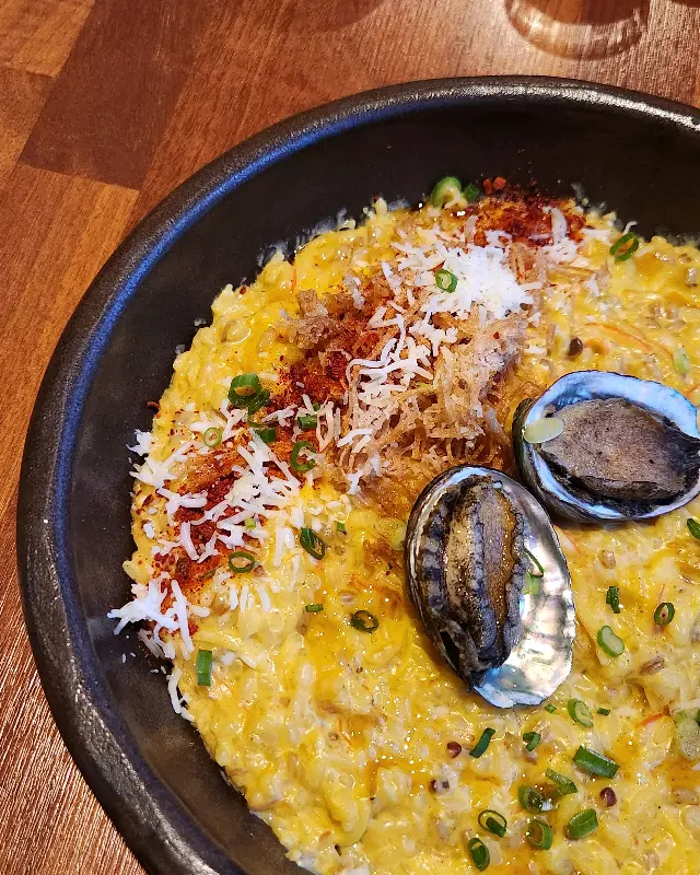 전복과 게살내장리조또