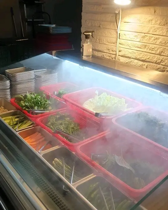 신선한 야채 셀프바