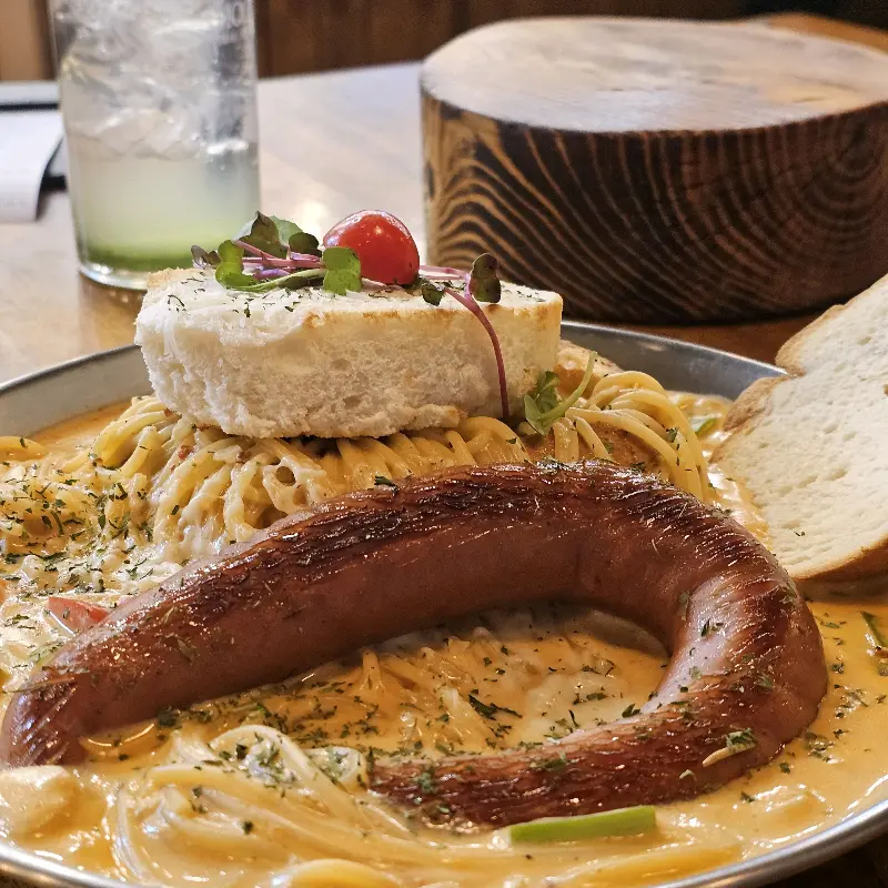 칼바사 빠네 파스타