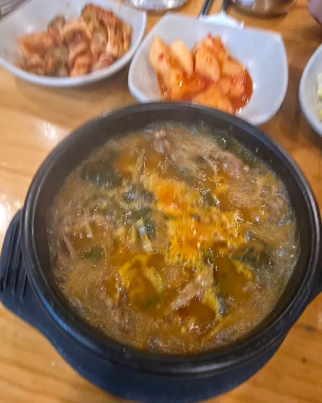 선비국밥과 반찬