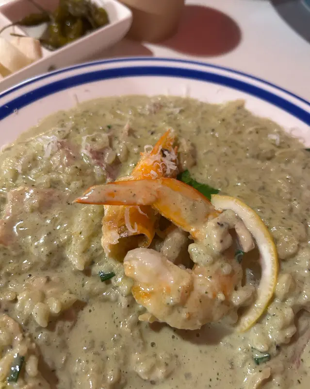 바질 리조또의 모습