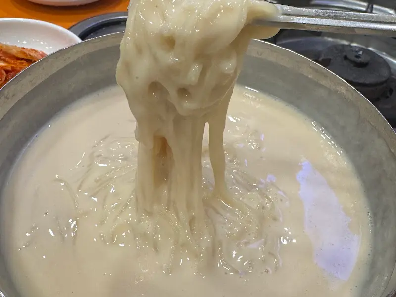 진주회관 콩국수 면