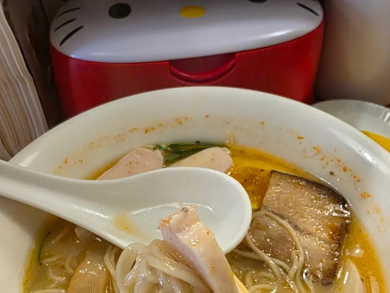 돈코츠 라멘 속 재료들