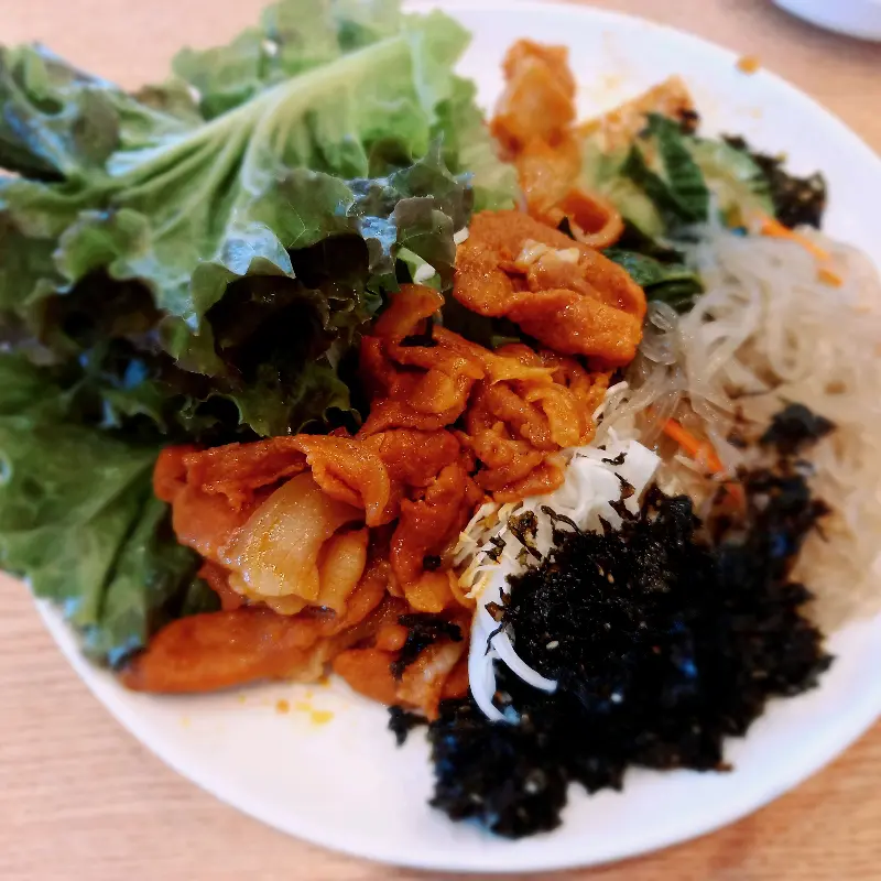 풍성한 쌈 채소