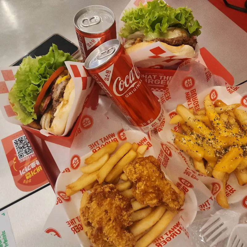 왓더버거 메뉴 전체