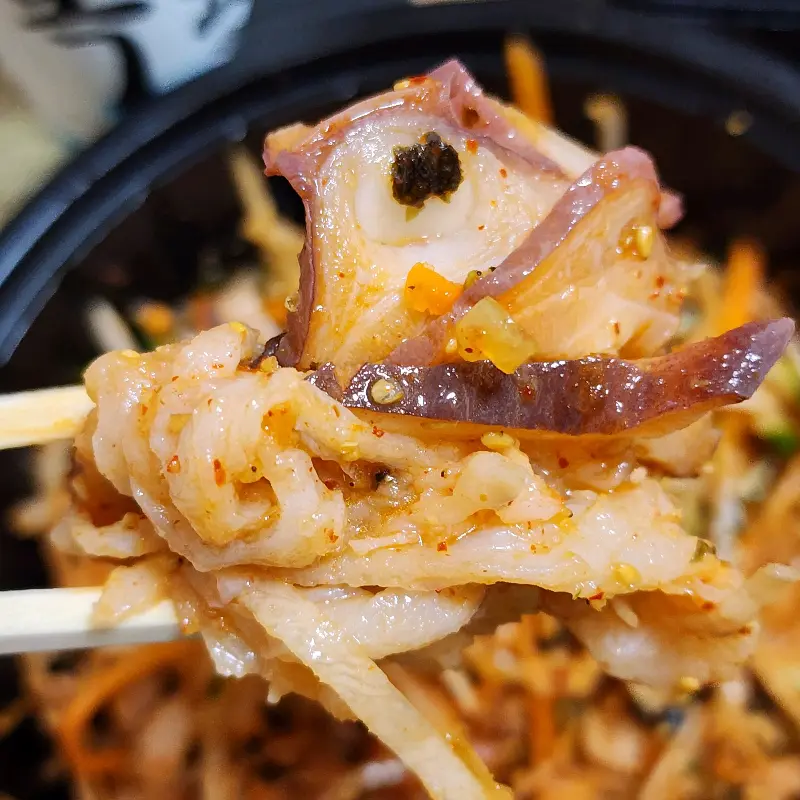 물회 속 해산물