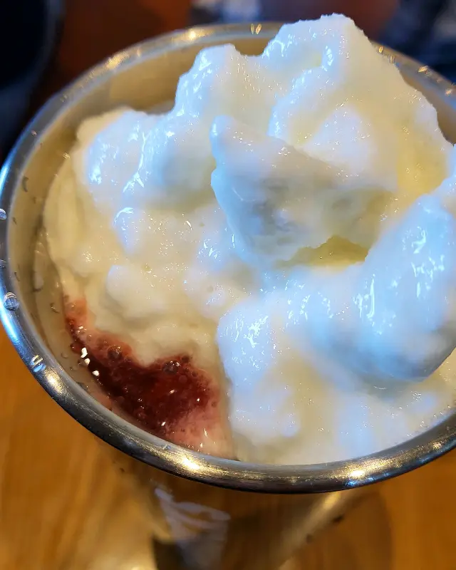 토피넛 라떼 클로즈업