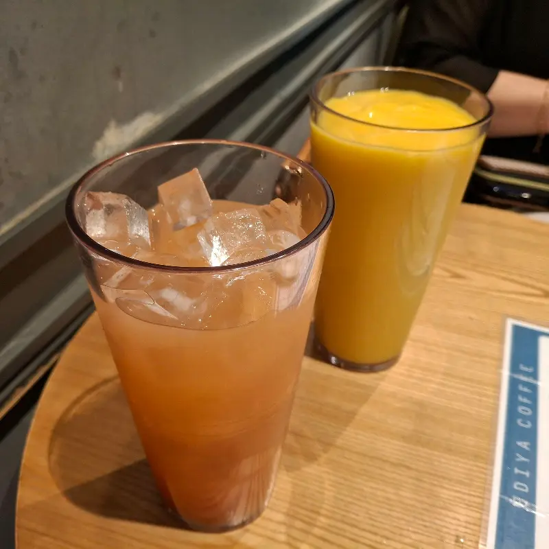 이디야커피의 다양한 음료