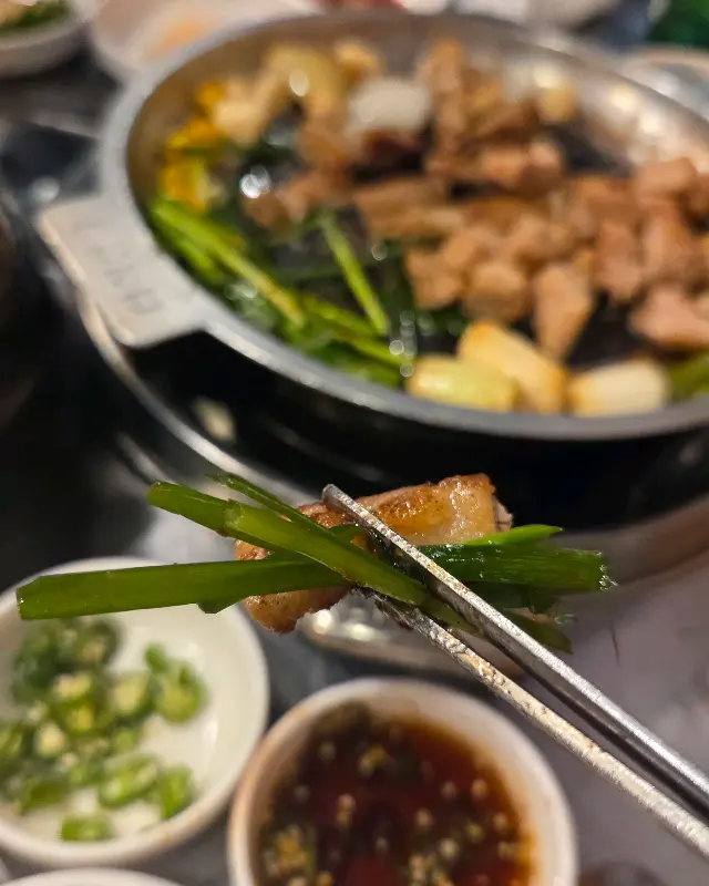 곱창과 부추의 조화