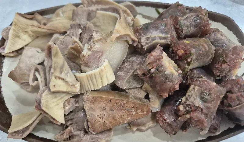 모듬 순대 한 상차림