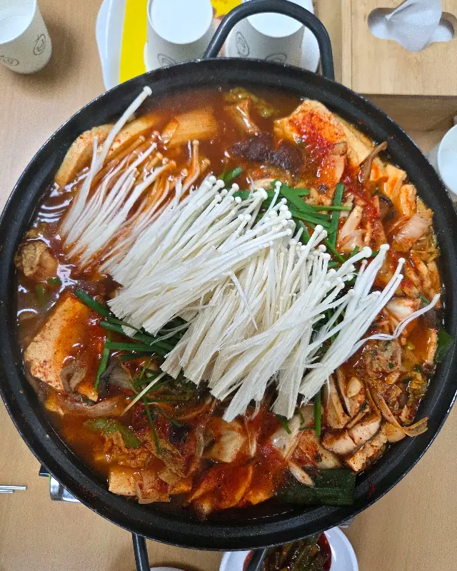 두부전골 클로즈업