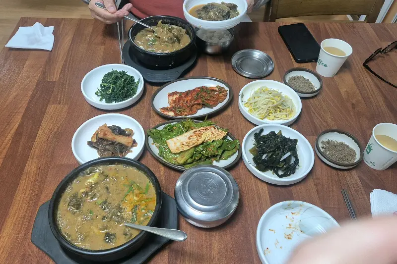 남구식당 한 상 차림