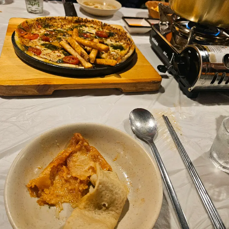 가든포차의 테이블 세팅