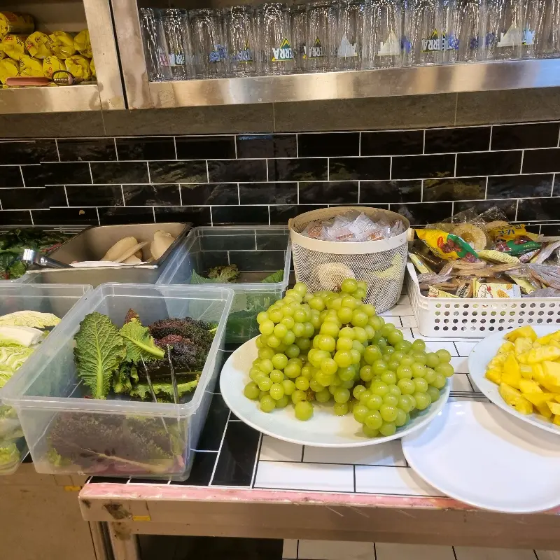 신선한 과일 코너