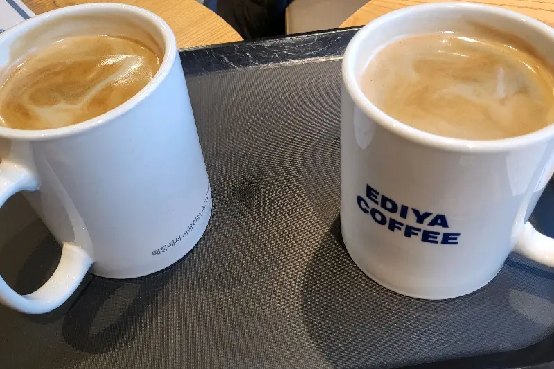 이디야커피의 라떼