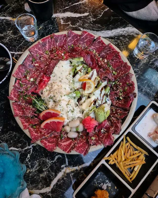 한우 타다끼 비주얼