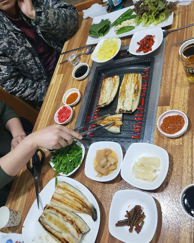 장어 한 상 차림