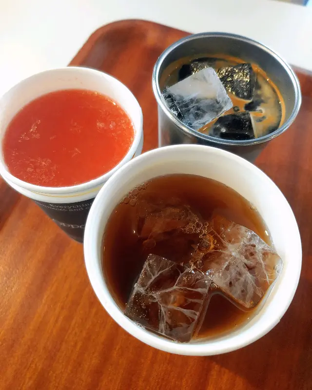 다양한 음료 메뉴