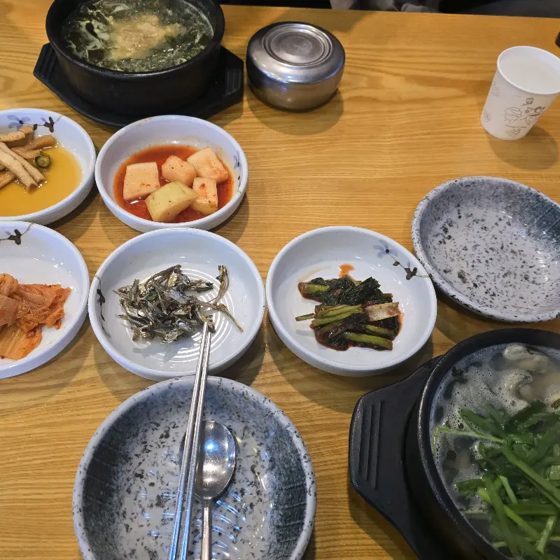 황태구이정식 한상차림