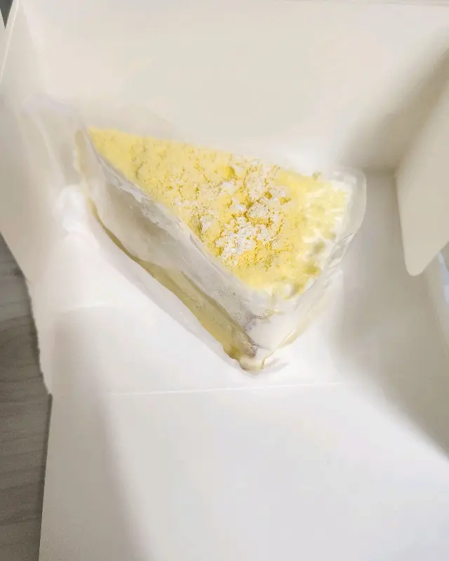 포장된 조각 케이크