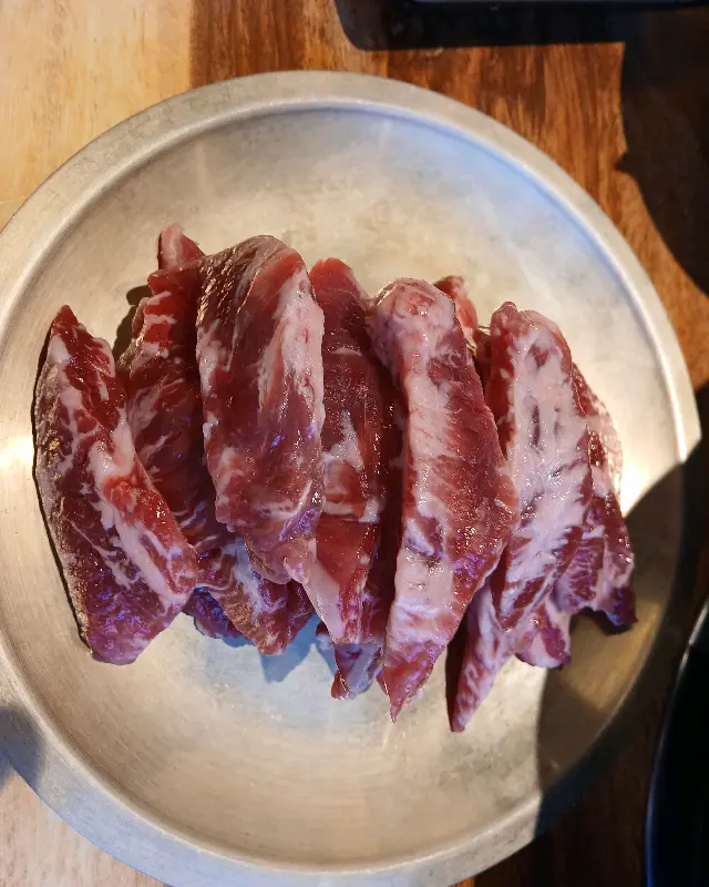 신선한 갈비살