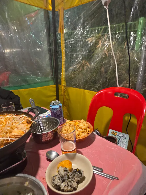 가든포차에서 즐거운 시간