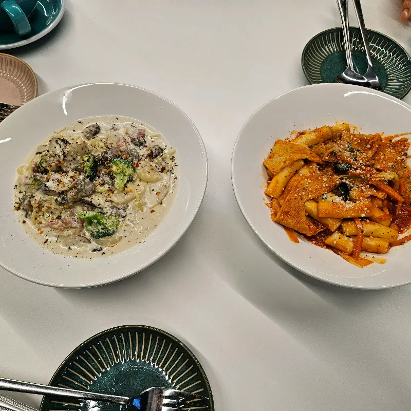 파스타와 떡볶이