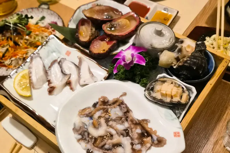 신선한 해산물 모듬