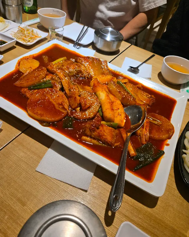 코다리, 떡, 우동 삼박자의 조화!