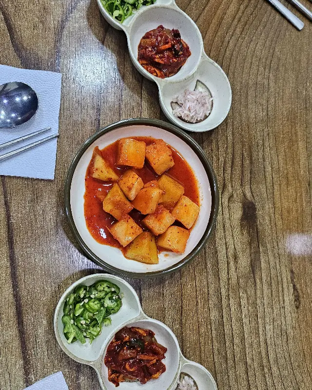 콩나물국밥 근접샷