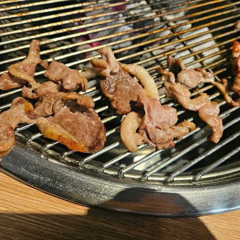 오리주물럭과 떡