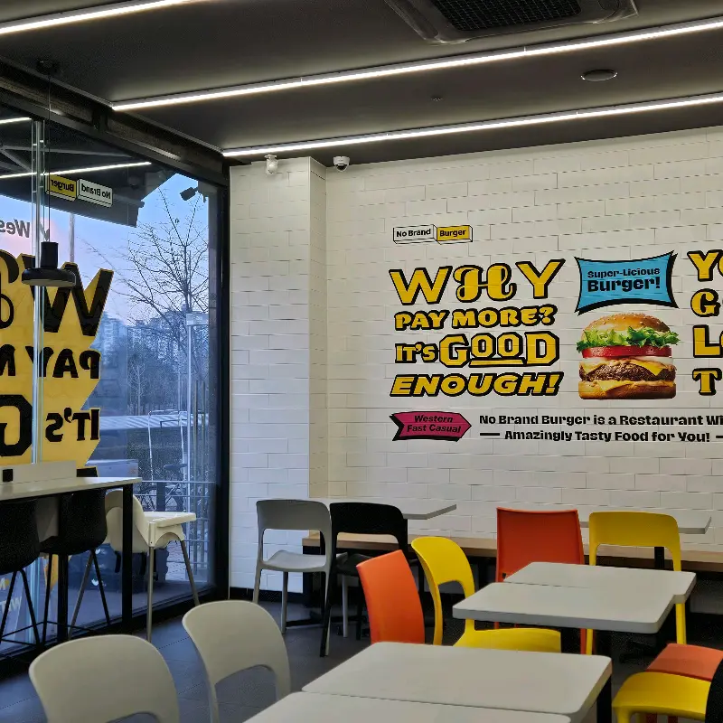 노브랜드버거 매장 내부