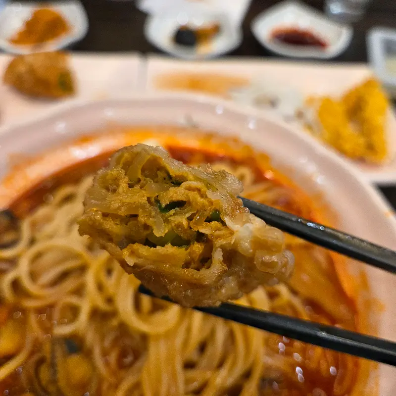 짬뽕 속 오징어