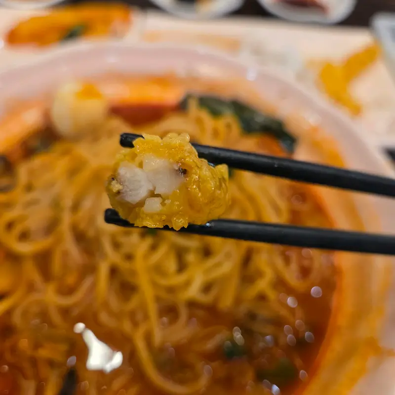 짬뽕 속 해산물