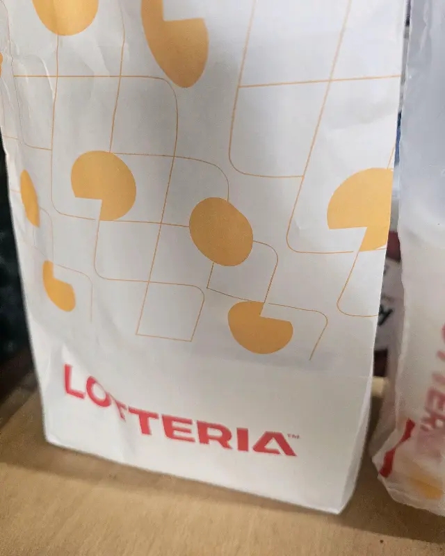 롯데리아 포장 봉투