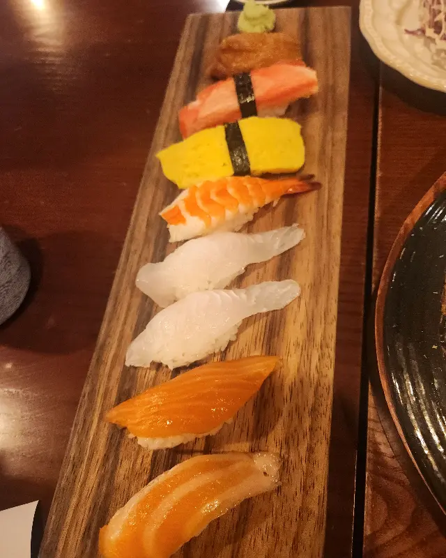 다양한 숙성회 초밥