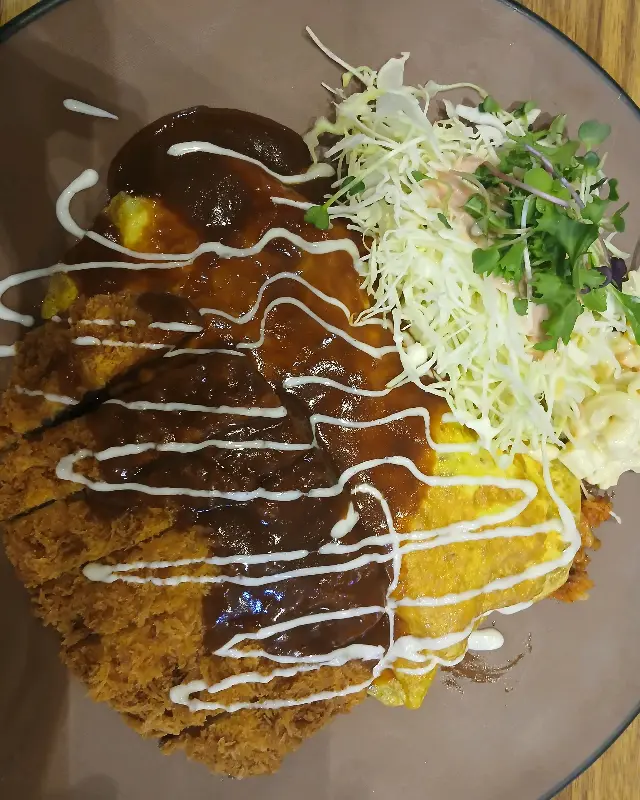 김치 오므라이스 돈까스