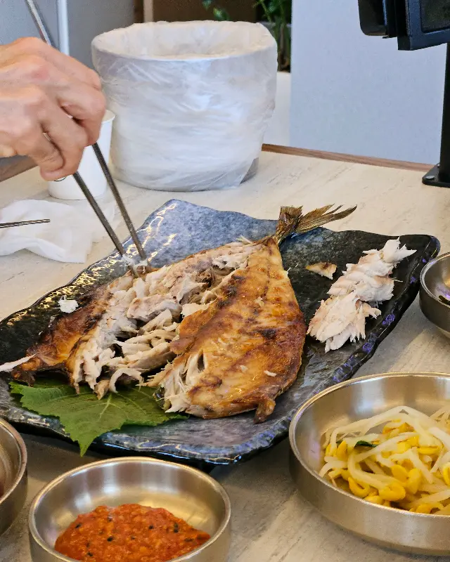 고등어구이의 먹음직스러운 모습