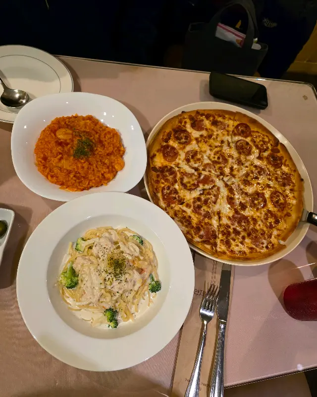 피자, 파스타, 리조또