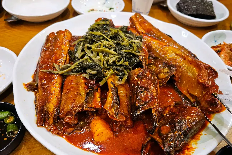 코다리 시래기 조림 비주얼