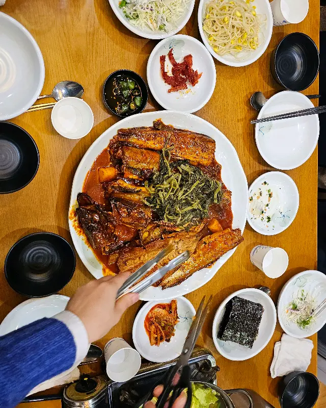 코다리 시래기 조림 한 상 차림