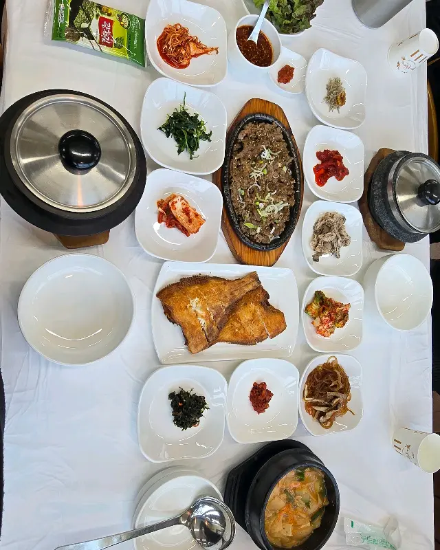 한상차림 항공샷