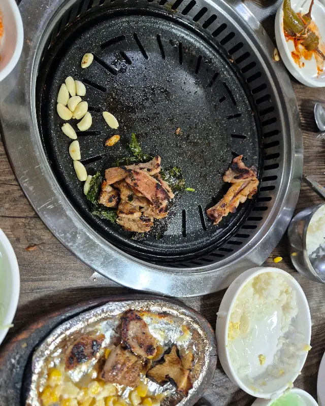 갈비와 마늘, 콘치즈
