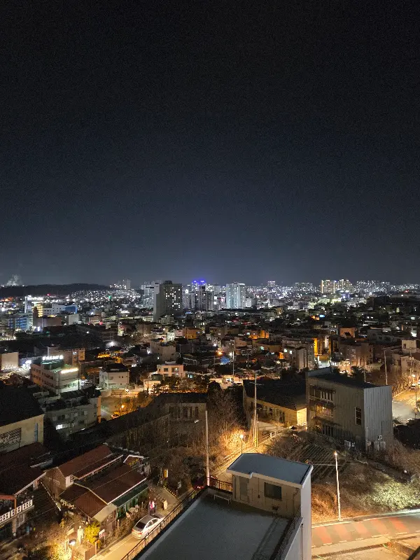 청주의 아름다운 야경